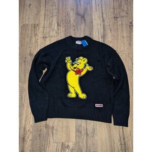 Haribo Size XS Blue Thick Heavy Gummy Bears Golden Bear Cotton Blnd Sweater